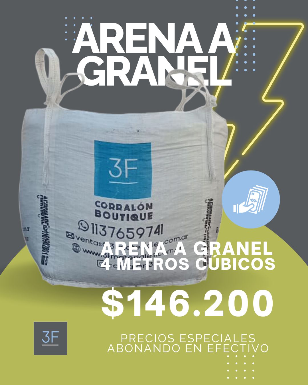 Arena a granel
